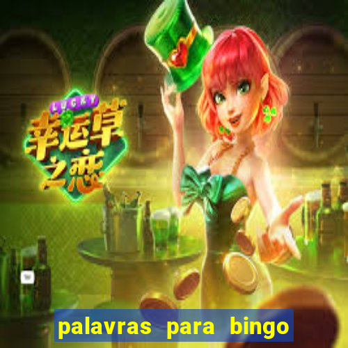 palavras para bingo de cha de lingerie